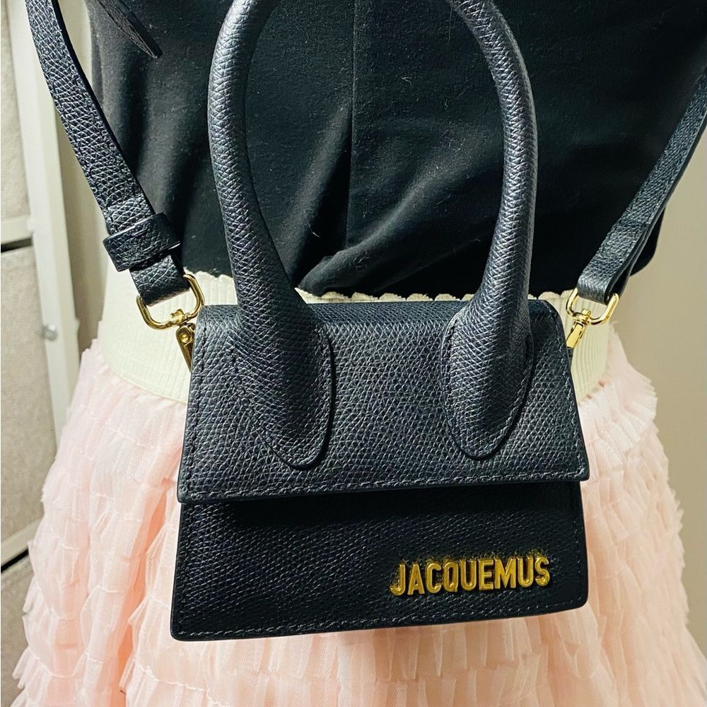 Jacquemus Mini Le Chiquito in Black Leather with Certificate of Authenticity - Picture 12 of 16
